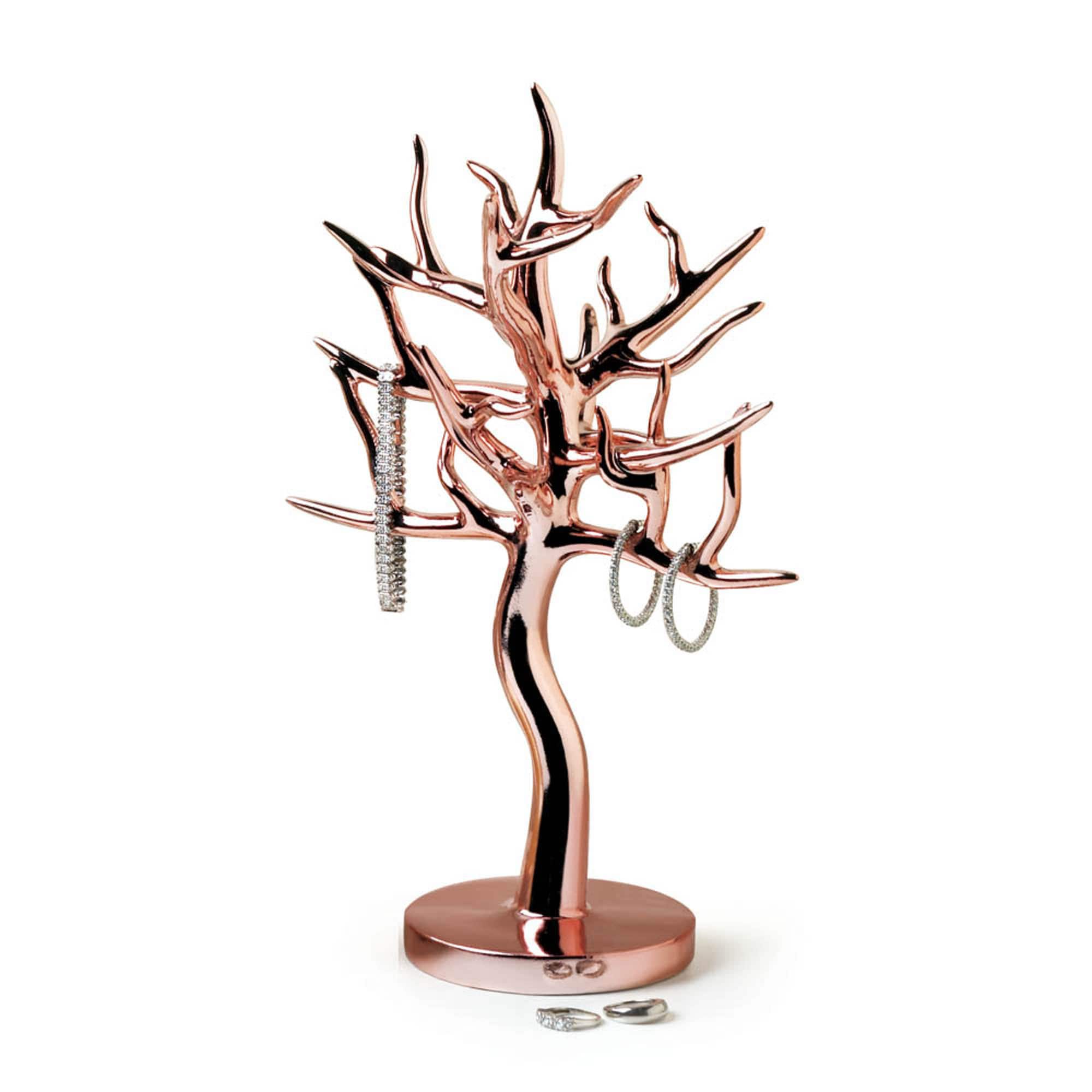 12.5" Rose Gold Jewelry Tree